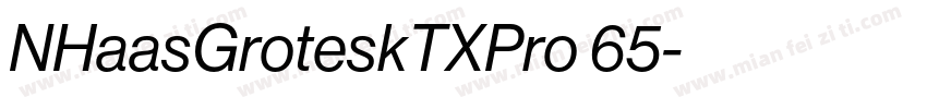 NHaasGroteskTXPro 65字体转换